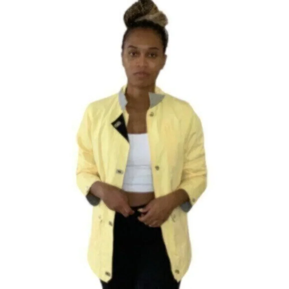 Talbots Yellow Vintage All Weather Parka Rain Coat